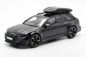 Audi RS6 C8 Avant Mythos Musta Hiilikuitukatolla Aasia Edition GT Spirit 1:18