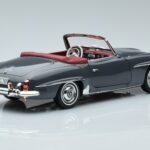 Mercedes 190 SL W121 Roadster Harmaa Norev 1:18