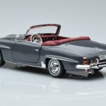 Mercedes 190 SL W121 Roadster Harmaa Norev 1:18