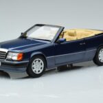 Mercedes 300 CE-24 A124 Cabriolet Nautical Blue Rajoitettu Erä Norev 1:18