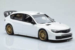 Subaru Impreza WRX STI R205 Mukautetuilla Osilla Valkoinen Otto 1:18 OT1037 Hartsi — kuva 4 / 6