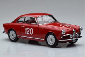 Alfa Romeo Giulietta SV #120 Mille Miglia 1956 Kyosho 1:18 08957A Metalli — kuva 5 / 9