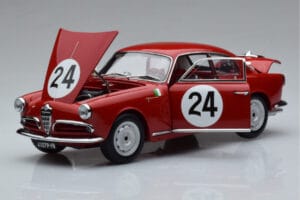 Alfa Romeo Giulietta SV #24 Targa Florio 1958 Kyosho 1:18 08957B Metalli — kuva 2 / 9