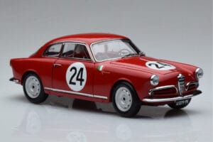 Alfa Romeo Giulietta SV #24 Targa Florio 1958 Kyosho 1:18 08957B Metalli — kuva 5 / 9