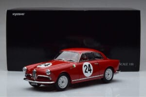 Alfa Romeo Giulietta SV #24 Targa Florio 1958 Kyosho 1:18 08957B Metalli — kuva 9 / 9
