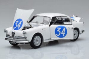 Alfa Romeo Giulietta SV #34 Targa Florio 1960 Kyosho 1:18 08957C Metalli — kuva 2 / 9