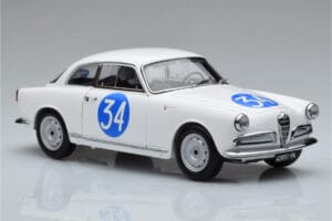 Alfa Romeo Giulietta SV #34 Targa Florio 1960 Kyosho 1:18 08957C Metalli — kuva 5 / 9