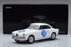 Alfa Romeo Giulietta SV #34 Targa Florio 1960 Kyosho 1:18 08957C Metalli — kuva 9 / 9
