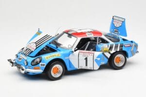 Alpine A110 1600S #1 Nicolas / Vial Winner Tour de Corse 1973 Kyosho 1:18 08485A Metalli — kuva 2 / 8