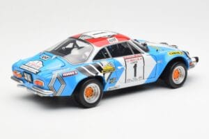 Alpine A110 1600S #1 Nicolas / Vial Winner Tour de Corse 1973 Kyosho 1:18 08485A Metalli — kuva 3 / 8