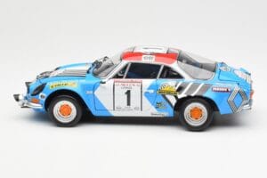 Alpine A110 1600S #1 Nicolas / Vial Winner Tour de Corse 1973 Kyosho 1:18 08485A Metalli — kuva 4 / 8