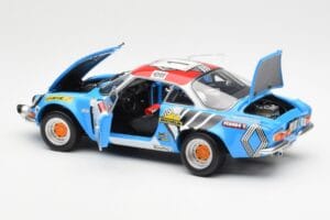 Alpine A110 1600S #1 Nicolas / Vial Winner Tour de Corse 1973 Kyosho 1:18 08485A Metalli — kuva 5 / 8