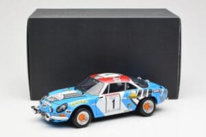Alpine A110 1600S #1 Nicolas / Vial Winner Tour de Corse 1973 Kyosho 1:18 08485A Metalli — kuva 8 / 8