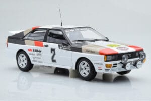 Audi Quattro Audi Sport #1 H. Mikkola / A. Hertz Winners International Swedish Rally 1981 Minichamps 1:18 155811102 Metalli — kuva 4 / 6