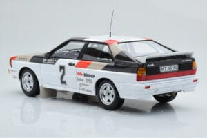 Audi Quattro Audi Sport #1 H. Mikkola / A. Hertz Winners International Swedish Rally 1981 Minichamps 1:18 155811102 Metalli — kuva 5 / 6