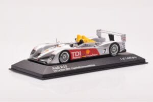 Audi R10 TDI LMP1 #7 R. Capello / T. Kristensen / A. McNish 24 Hours of Le Mans 2006 Minichamps 1:43 400061607 Metalli — kuva 2 / 4