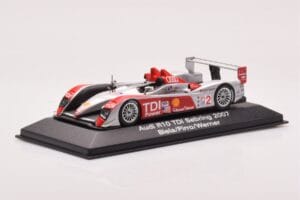 Audi R10 TDI LMP1 #2 F. Biela / E. Pirro / M. Werner 12 Hours of Sebring 2007 Minichamps 1:43 5020700233 Metalli — kuva 2 / 4
