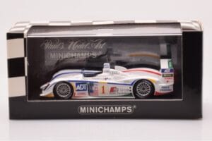 Audi R8 #1 J.J. Lehto / M. Werner GP of Atlanta Winners 2005 Minichamps 1:43 400051391 Metalli — kuva 4 / 4