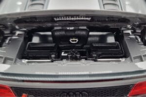 Audi R8 Spyder Performance Nardo Harmaa Kengfai 1:18 VAKF-0352 Metalli — kuva 10 / 11