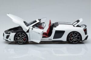 Audi R8 Spyder Performance Valkoinen Kengfai 1:18 VAKF-0351 Metalli — kuva 5 / 11