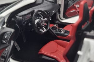 Audi R8 Spyder Performance Valkoinen Kengfai 1:18 VAKF-0351 Metalli — kuva 9 / 11