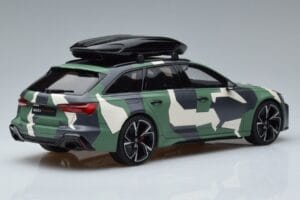 Audi RS6 C8 Avant Maastoväritys With Roof Top Asia Edition GT Spirit 1:18 CLDC014 Hartsi — kuva 2 / 6