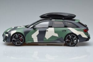 Audi RS6 C8 Avant Maastoväritys With Roof Top Asia Edition GT Spirit 1:18 CLDC014 Hartsi — kuva 3 / 6