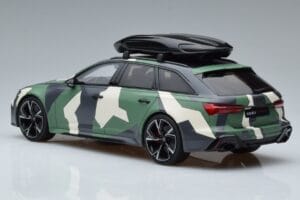 Audi RS6 C8 Avant Maastoväritys With Roof Top Asia Edition GT Spirit 1:18 CLDC014 Hartsi — kuva 5 / 6
