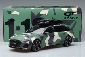 Audi RS6 C8 Avant Maastoväritys With Roof Top Asia Edition GT Spirit 1:18 CLDC014 Hartsi — kuva 6 / 6