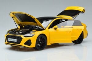 Audi RS7 C8 Sportback Keltainen Vossen Rims Rajoitettu Erä Kengfai 1:18 VAKF-0335 Metalli — kuva 2 / 8