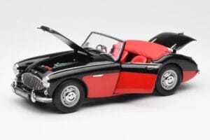 Austin-Healey 3000 Mk I Spider Musta Punainen Kyosho 1:18 08141KR Metalli — kuva 2 / 8