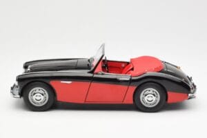 Austin-Healey 3000 Mk I Spider Musta Punainen Kyosho 1:18 08141KR Metalli — kuva 4 / 8