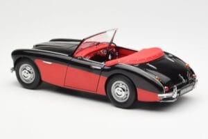 Austin-Healey 3000 Mk I Spider Musta Punainen Kyosho 1:18 08141KR Metalli — kuva 7 / 8