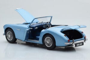 Austin-Healey 3000 Mk1 BN7 Sininen Kyosho 1:18 08149HBL Metalli — kuva 3 / 8