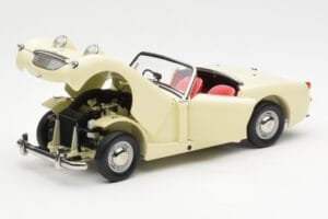Austin-Healey Sprite Mk I Open Old English Valkoinen Kyosho 1:18 08953EW Metalli — kuva 2 / 8