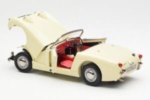 Austin-Healey Sprite Mk I Open Old English Valkoinen Kyosho 1:18 08953EW Metalli — kuva 5 / 8
