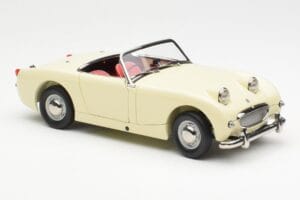 Austin-Healey Sprite Mk I Open Old English Valkoinen Kyosho 1:18 08953EW Metalli — kuva 6 / 8