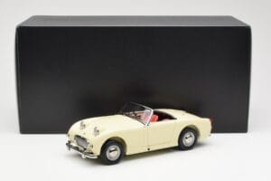Austin-Healey Sprite Mk I Open Old English Valkoinen Kyosho 1:18 08953EW Metalli — kuva 8 / 8