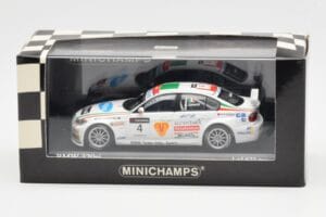 BMW 320si E90 BMW Team Italy Spain #4 A. Zanardi WTCC Brno 3rd Race 2007 Minichamps 1:43 400072604 Metalli — kuva 4 / 4