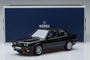BMW 325i E30 Musta Norev 1:18 183203 Metalli — kuva 6 / 6