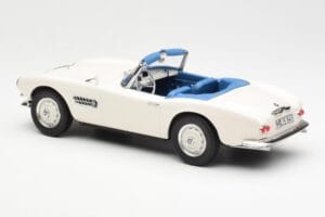 BMW 507 Roadster Valkoinen Norev 1:18 183232 Metalli — kuva 5 / 6