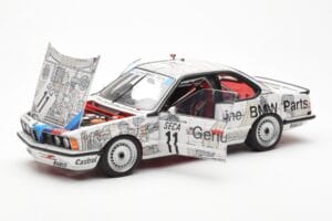 BMW 635 CSi E24 #11 D. Quester / M. Tassin / M. Heger 24 Hours of Spa 1986 AUTOart 1:18 80430145826 Metalli — kuva 2 / 8