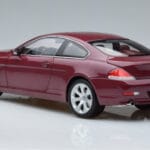 BMW 645Ci E63 Tummanpunainen Kyosho 1:18 08701CR Metalli - image 6 of 7