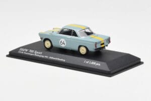BMW 700 Sport #64 Hulbusch / Stausberg 12 Hours of Nurburgring 1961 Minichamps 1:43 400612364 Metalli — kuva 3 / 4