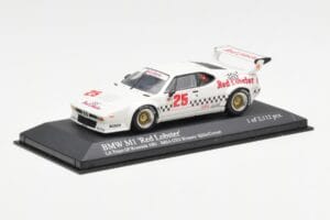 BMW M1 IMSA #25 Red Lobster Cowart / Miller LA Times Grand Prix Winner 1981 Minichamps 1:43 430812525 Metalli — kuva 2 / 4