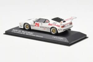 BMW M1 IMSA #25 Red Lobster Cowart / Miller LA Times Grand Prix Winner 1981 Minichamps 1:43 430812525 Metalli — kuva 3 / 4