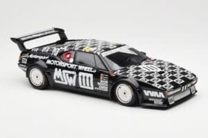 BMW M1 #111 Team MK Motorsport J-L. Witmeur / Krankenberg / Libert 24 Hours of Le Mans 1986 Minichamps 1:18 180862911 Metalli — kuva 6 / 8