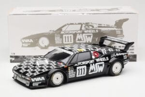 BMW M1 #111 Team MK Motorsport J-L. Witmeur / Krankenberg / Libert 24 Hours of Le Mans 1986 Minichamps 1:18 180862911 Metalli — kuva 8 / 8