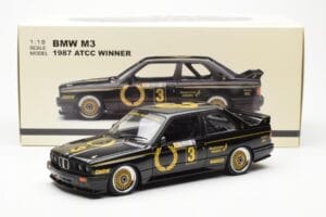 BMW M3 E30 #3 J. Richards Austrian Airlines ATCC 1987 AUTOart 1:18 88745 Metalli — kuva 8 / 8