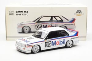BMW M3 E30 #5 P. Brock Mobil ATCC 1988 AUTOart 1:18 88845 Metalli — kuva 8 / 8